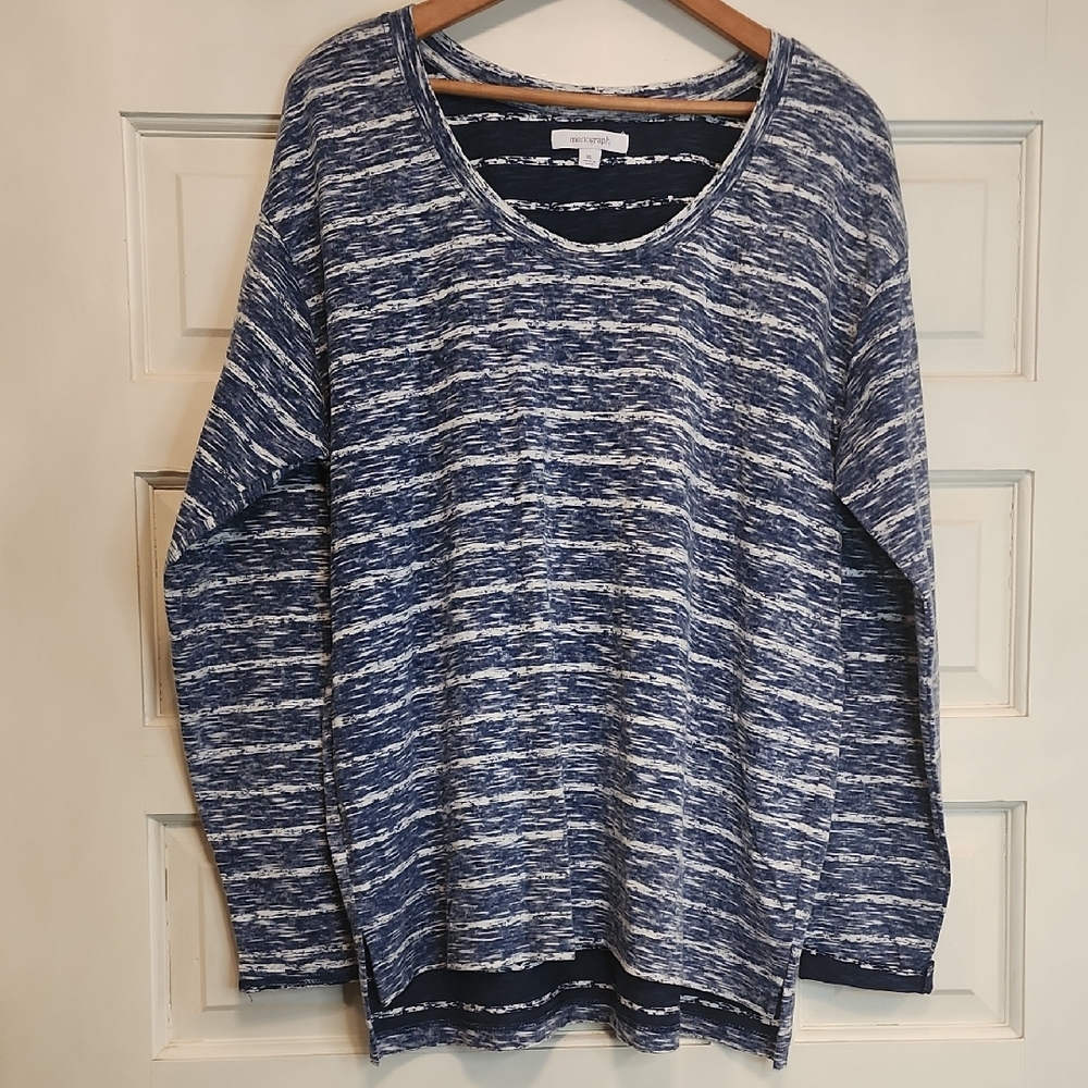 MONOGRAPH XL LONG SLEEVE SCOOP NECK T